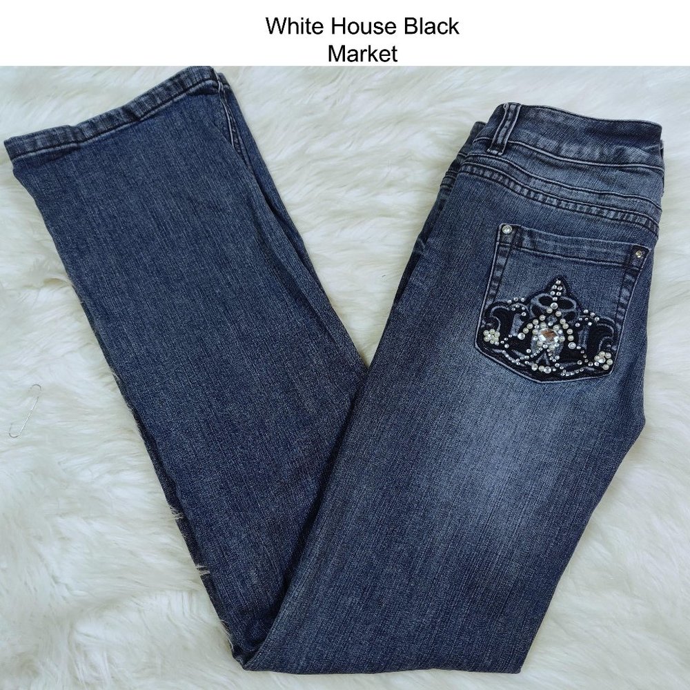 WHBM Blanc 2R Boot Leg Jeans